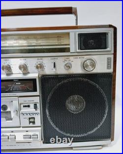 Vintage Sanyo M-X820 Boombox Stereo Radio Cassette Recorder For Parts only