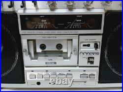 Vintage Sanyo M-X820 Boombox Stereo Radio Cassette Recorder For Parts only