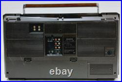 Vintage Sanyo M-X820 Boombox Stereo Radio Cassette Recorder For Parts only