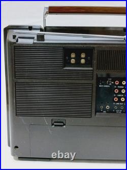 Vintage Sanyo M-X820 Boombox Stereo Radio Cassette Recorder For Parts only