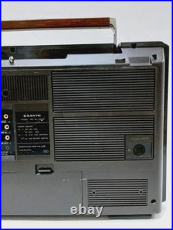 Vintage Sanyo M-X820 Boombox Stereo Radio Cassette Recorder For Parts only