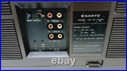 Vintage Sanyo M-X820 Boombox Stereo Radio Cassette Recorder For Parts only