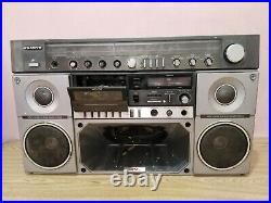 Vintage Sanyo M-X960K Boombox Radio/cassette GhettoBlaster for Parts or Repair