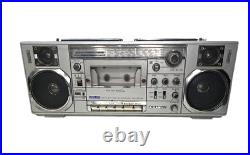 Vintage Sanyo M7900K Mini&Slim Boombox Portable Stereo Radio FOR PARTS OR REPAIR