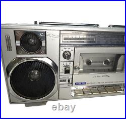 Vintage Sanyo M7900K Mini&Slim Boombox Portable Stereo Radio FOR PARTS OR REPAIR