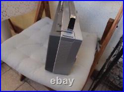 Vintage Sanyo M7900K Mini&Slim Boombox Portable Stereo Radio FOR PARTS OR REPAIR