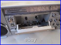 Vintage Sanyo M7900K Mini&Slim Boombox Portable Stereo Radio FOR PARTS OR REPAIR