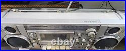 Vintage Sanyo M7900K Mini&Slim Boombox Portable Stereo Radio FOR PARTS OR REPAIR