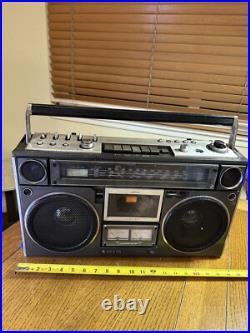 Vintage Sanyo M9994 Boombox AM/FM Cassette Portable Radio For Parts
