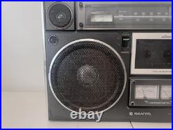 Vintage Sanyo M9994 Boombox AM/FM Cassette Portable Radio For Parts