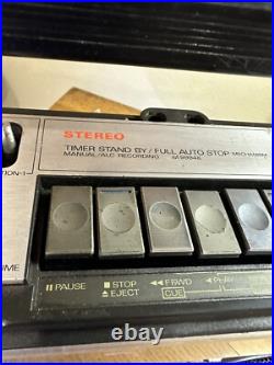 Vintage Sanyo M9994 Boombox AM/FM Cassette Portable Radio For Parts