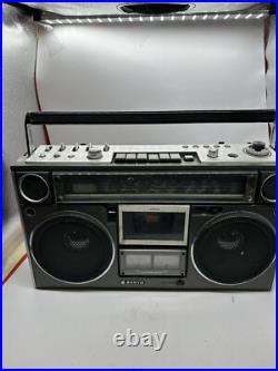 Vintage Sanyo M9994 Boombox AM/FM Cassette Portable Radio For Parts