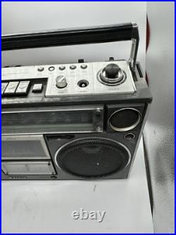 Vintage Sanyo M9994 Boombox AM/FM Cassette Portable Radio For Parts