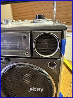 Vintage Sanyo M9994 Boombox AM/FM Cassette Portable Radio For Parts