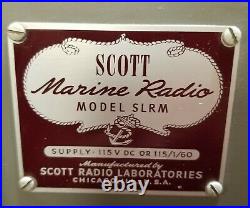 Vintage Scott Marine Radio Model SLRM Parts/Repair