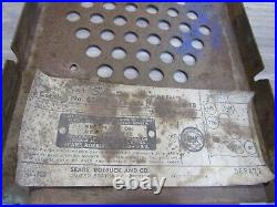 Vintage Sears Roebuck SilverTone Classic Original Car Dash Radio Parts/Repair