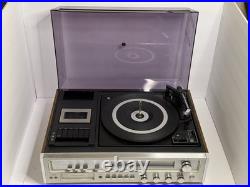 Vintage Sears Silvertone AM/FM Stereo Turntable Cassette 8-Track System Parts