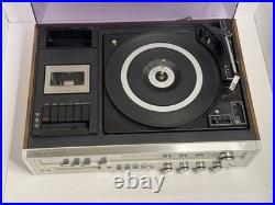 Vintage Sears Silvertone AM/FM Stereo Turntable Cassette 8-Track System Parts