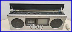Vintage Sharp 3000 3T-40 TV Microcassette BoomBox S Powers on Radio ok PARTS/RE