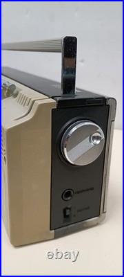 Vintage Sharp 3000 3T-40 TV Microcassette BoomBox S Powers on Radio ok PARTS/RE