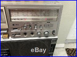Vintage Sharp GF-515z Boombox Radio Cassette Recorder PARTS OR REPAIR AS IS READ