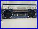 Vintage-Sharp-GF-7-GF-7ZB-Blue-Stereo-Radio-Cassette-For-parts-or-not-working-01-dhlo