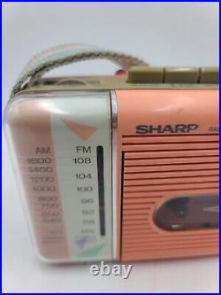 Vintage Sharp Radio Cassette QT-5(P) Stranger Things (for parts)