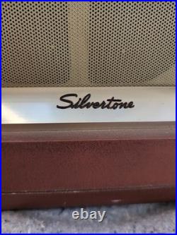 Vintage Silver Tone Tube Radio Very Beautiful Parts Of Repair Because I Haven't