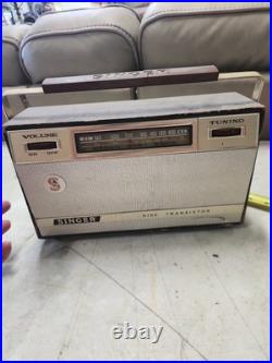 Vintage Singer 9 Nine Transistor 910 Radio Untested For Parts
