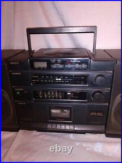 Vintage Sony Boombox CFD-455 CD Radio Cassette FOR PARTS OR REPAIR ONLY