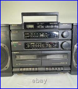 Vintage Sony CFD-460 Boombox Stereo Cassette Player Radio Recorder For Parts