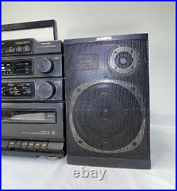 Vintage Sony CFD-460 Boombox Stereo Cassette Player Radio Recorder For Parts