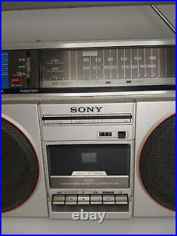 Vintage Sony CFS-500 Stereo Cassette GHETTO BLASTER Radio Parts or Repair