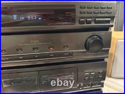 Vintage Sony R2400 Stereo System 5 CD Receiver Deck HCD-241 PARTS OR REPAIR