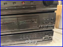 Vintage Sony R2400 Stereo System 5 CD Receiver Deck HCD-241 PARTS OR REPAIR