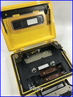 Vintage Sony Sports Walkman WM-F5 FM Radio Cassette Player Parts Yellow