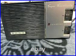 Vintage Sony TR-84 Super Sensitive 8 Transistor Am PARTS OR REPAIR