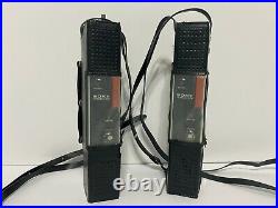 Vintage Sony Transceiver 2 Way Radio CB-147W Lot of 2 with Case PARTS or REPAIR