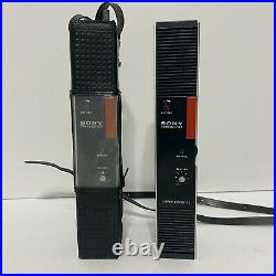 Vintage Sony Transceiver 2 Way Radio CB-147W Lot of 2 with Case PARTS or REPAIR