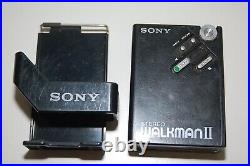 Vintage Sony WM-2 Walkman Cassette Player with Belt Holder for Parts