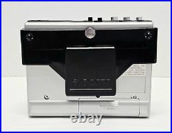 Vintage Sony WM-F15 Walkman Cassette Player & Belt Clip PARTS ONLY Radio Works