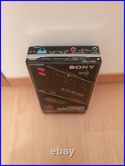 Vintage Sony WM-F202 Walkman + Pouch Untested Cassette Recorder For Parts Japan