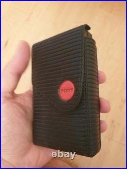 Vintage Sony WM-F202 Walkman + Pouch Untested Cassette Recorder For Parts Japan
