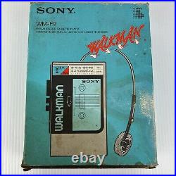 Vintage Sony WM-F9 Walkman Not Working Parts or Collectors Only