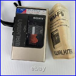 Vintage Sony WM-F9 Walkman Not Working Parts or Collectors Only