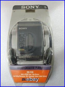 Vintage Sony WM-FX38 Walkman. Radio Cassette Player. Sealed. AS IS For Parts Only