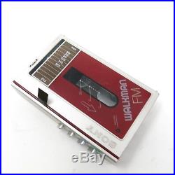 Vintage Sony Walkman WM-F10 Red / for parts or repair only (Radio Works)