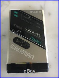 Vintage Sony Walkman WM-F100 Personal Cassette Player, For Parts / Repair