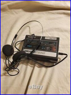 Vintage Sony Walkman WM-F44 FM/AM Cassette Player Parts Only Radio works