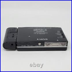 Vintage Sony Walkman WM-F701C Cassette Player Bundle Hedphones For Parts